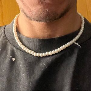 Faux Pearl Choker 18inches